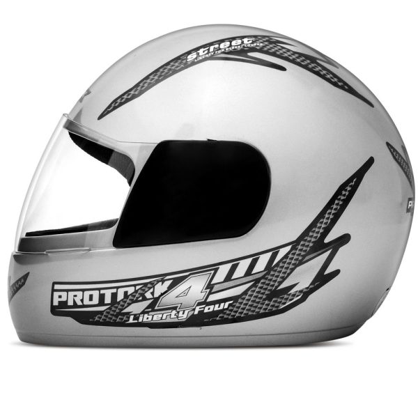 CAPACETE TORK LIBERT FOUR PRATA 60