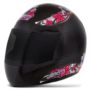 CAPACETE TORK LIBERT FOUR FEM PRETO 58