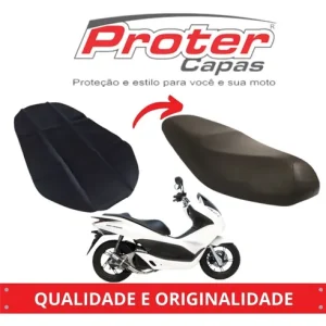 CAPA BANCO PCX150 12/16 PRETA