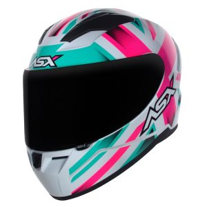 CAPACETE CITY KINGDO BRI BCO/ROSA/TF 58