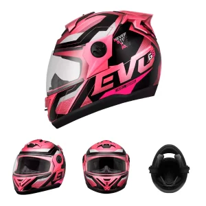 CAPACETE TORK EVOLUTION G8 56 ROSA BRI