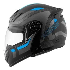 CAPACETE GLADIATOR STORM PTO/AZUL 56