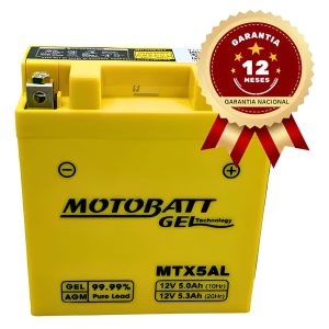 BATERIA 12V MOTOBATT MTX5AL CRYPT/XTZ