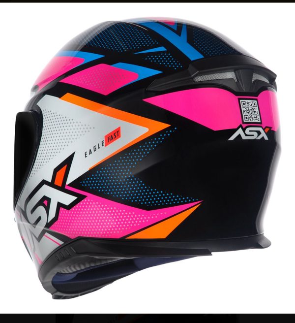 CAPACETE EAGLE FAST BRI PTO/ROSA/BRA 58 - Imagem 2