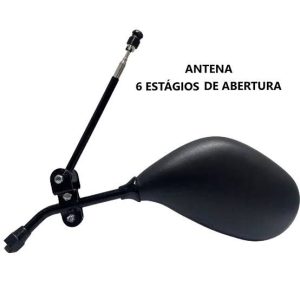ANTENA CORTA PIPA RETROV PRETA 6 EST