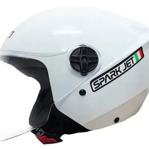 CAPACETE SPARK JET SOLID BRANCO 56