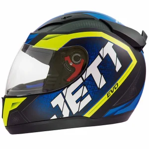 CAPACETE JETT EVO LINE 56 AZ/AM FOSCO