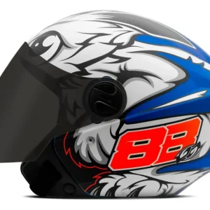 CAPACETE TORK NEW TREE GP88 AZUL FOS 58
