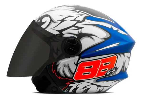 CAPACETE TORK NEW TREE GP88 AZUL FOS 60
