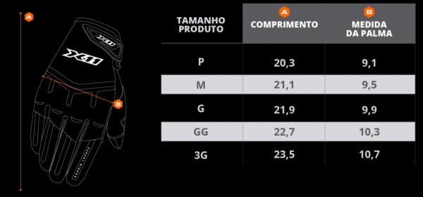 LUVA X11 FIT X PRETO GG - Imagem 2