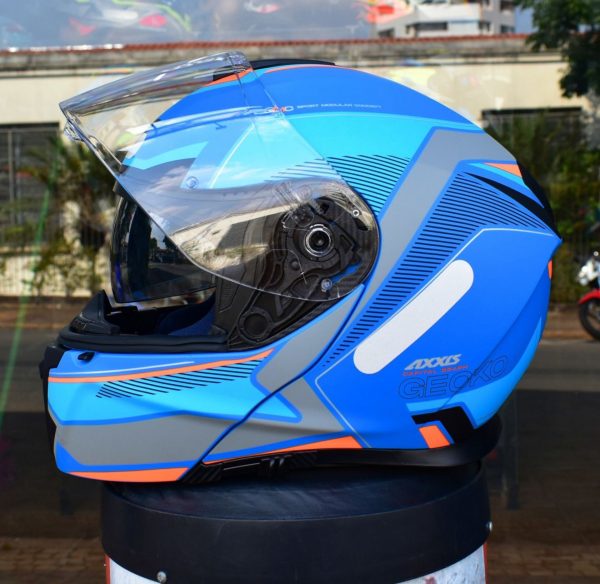 CAPACETE ARTIC AZ/CZA FOS 56-S C/OCU - Imagem 2