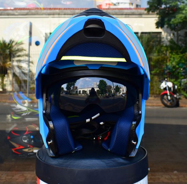 CAPACETE ARTIC AZ/CZA FOS 56-S C/OCU - Imagem 3