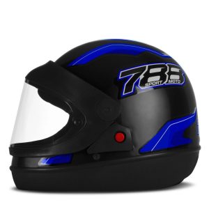 CAPACETE TORK SM NEW SPORT 56 PTO/AZUL